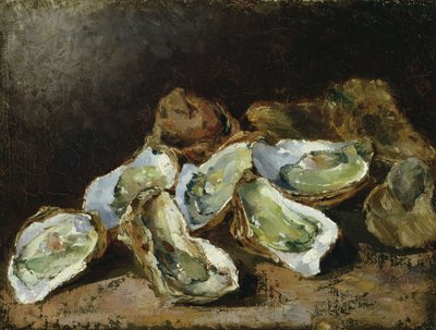 有牡蛎的静物（布面油画） 作者 奥古斯特·奥杜勒·里伯特