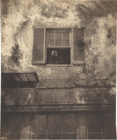 奥古斯特-瓦切利在窗前，海洋平台，约 1853 年（照片） 作者 奥古斯特·瓦奎里
