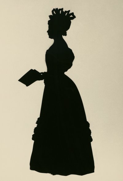 Susan Edmonstone Ferrier 的剪影，称为 Susan Ferrier (1782-1854)，苏格兰小说家，约 1830 年，作者 Augustin Edouart (1789-1861) 作者 奥古斯丁·阿曼特·康斯坦特·菲德尔·爱德华