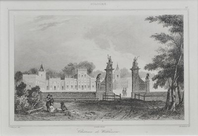 威兰努夫宫的景色，1840年 作者 Augustin François Lemaiand # 770tre