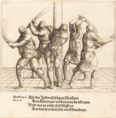 鞭刑》，1548年。 作者 奥古斯丁·赫希沃格尔