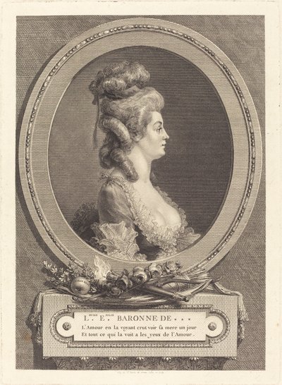 Louise Emilie Baronne de *** 作者 Augustin de Saint Aubin