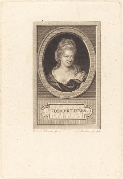 Antoinette du Ligier de La Garde Deshoulieres 作者 伊丽莎白·索菲·雪龙之后的奥古斯丁·德·圣奥宾