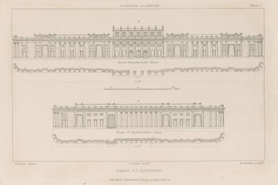 1823年，英格兰银行，约翰苏恩爵士的南方阵线 作者 奥古斯都·查尔斯·普金
