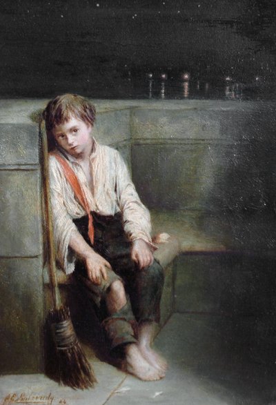 伦敦的乔--一天的结束 作者 奥古斯都（Augustus）Edwin Mulready