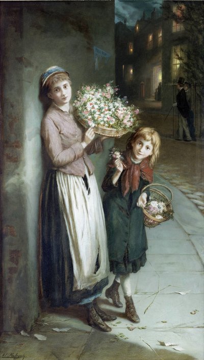 花童–夏日之夜 作者 奥古斯都（Augustus）Edwin Mulready