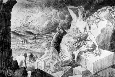 黎明，1917年，c1920年 作者 奥古斯都·约翰