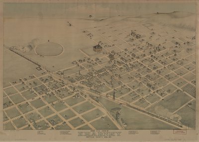 内布拉斯加州布法罗县卡尼市鸟瞰图 1881 LOC 2010592833 作者 奥古斯都科赫
