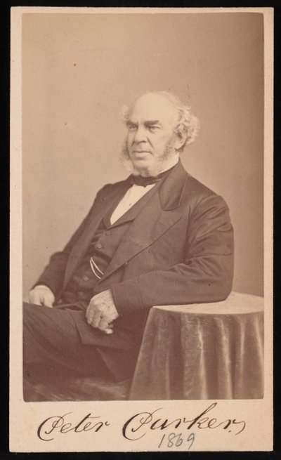 彼得-帕克1804-1888年的画像，1869年。 作者 奥古斯都·马歇尔