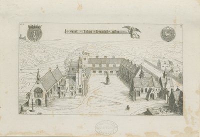 奥尔顿-圣约翰修道院学校外观：版画，1842年 作者 奥古斯都·韦尔比·诺斯莫尔·普金