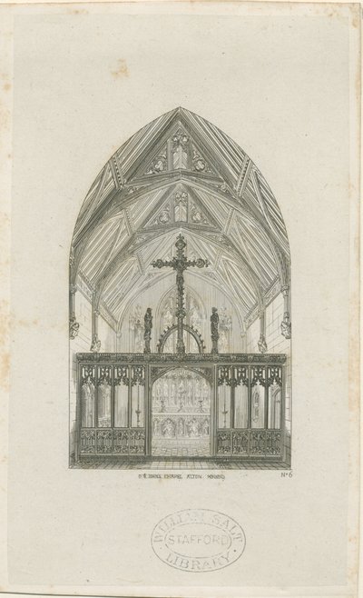 奥尔顿-圣约翰修道院学校内部：版画，nd [？1842]（印刷） 作者 奥古斯都·韦尔比·诺斯莫尔·普金