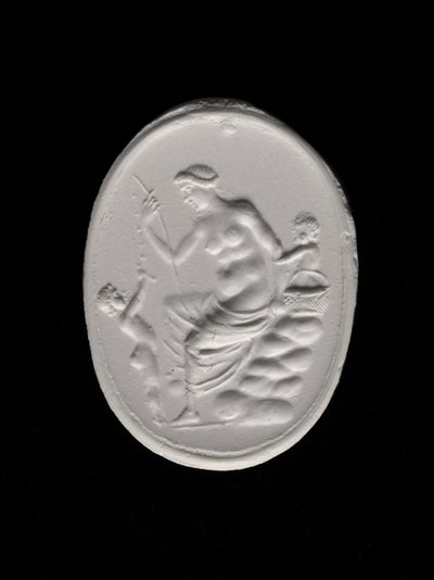 描绘阿佛洛狄忒的环石印象，约公元前100-70年（石膏）。 作者 奥洛斯奥洛斯