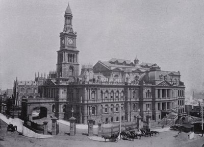 Sydney, NSW: Town Hall (b/w photo) 作者 澳大利亚摄影师