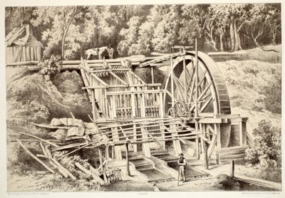 石英破碎厂，来自澳大拉西亚历史，David Blair，McGrady，Thomson和Niven，1879 作者 澳大利亚学校