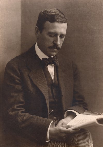 Hugo von Hofmannsthal的肖像，c.1920-21 作者 奥地利摄影师
