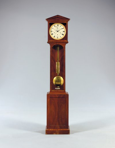具有时间方程式和完整日历的月度Bodenstanduhr，1806年 作者 奥地利学派