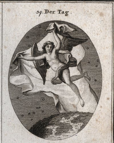 白天飞得很快，用明亮的大面纱隐藏夜晚和星星的寓言。 为绘图员、画家、诗人、学者、教育家等人描绘的“”图像学或来自激情和寓言领域的想法 作者 奥地利学派