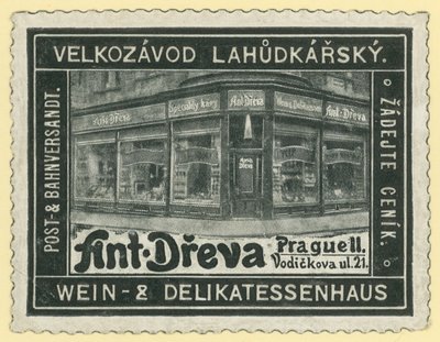 Anton Dreva葡萄酒商店和熟食店，布拉格 作者 奥地利学派
