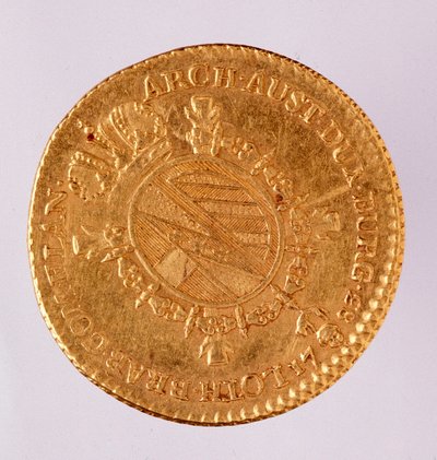 奥地利约瑟夫二世皇帝（1740-1790）的金币（doublon） 1783年 那不勒斯，考古博物馆 作者 奥地利学派