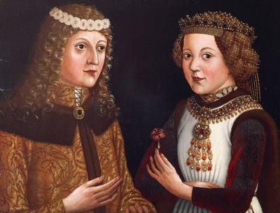 波希米亚国王拉迪斯劳斯（Ladislaus）与瓦卢瓦的玛格达莱娜（Magdalena of Valois 作者 奥地利学派