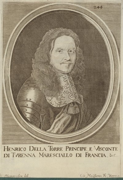 Auvergne塔的亨利画象，Vicomte de Turenne 作者 奥地利学派
