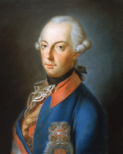 哈布斯堡约瑟夫二世的肖像，1770年 作者 Austrian School