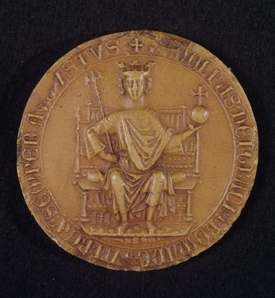 哈布斯堡的鲁道夫一世（1218-91），1289年（蜡） 作者 Austrian School
