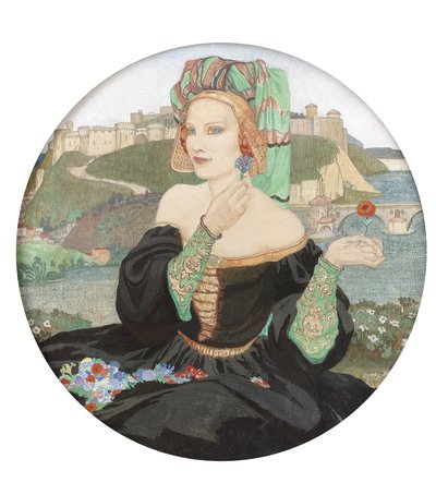 克里亚》，约 1929 年（木板钢笔画）（详见 244476） 作者 艾薇儿·玛丽·伯利