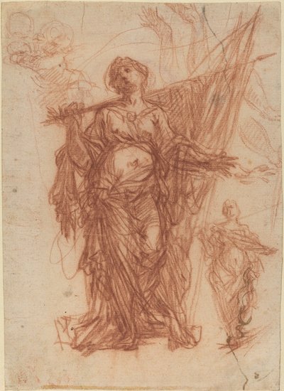 扛着旗帜的女圣徒[直书] 作者 Baldassare Franceschini