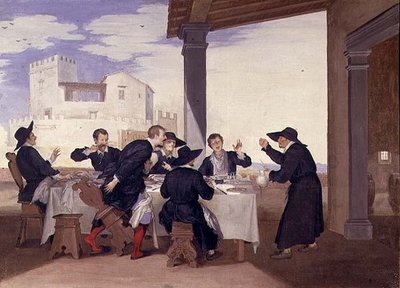 Pievano Arlotto的恶作剧（布面油画） 作者 Baldassare Franceschini