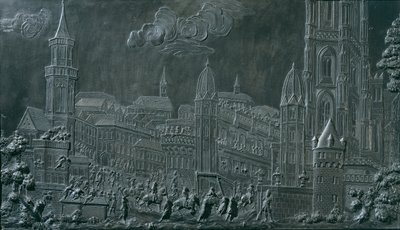 1745 年 10 月 10 日洛林皇帝弗朗西斯一世-斯蒂芬在美因河畔法兰克福的加冕游行 作者 巴尔塔萨·费迪南德·摩尔