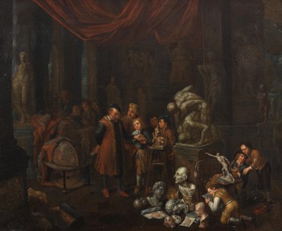 雕塑家工作室 作者 Balthasar van den Bossche