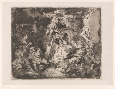 十字架上的基督 作者 Barbara Elisabeth van Houten（艺术家签名）