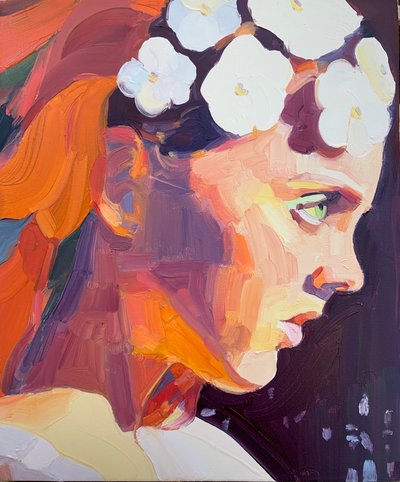 火，2018（布面油画 作者 芭芭拉·霍格维根（Barbara Hoogeweegen）