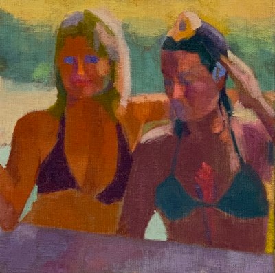 Untitled ,2021 (oil on canvas board) 作者 芭芭拉·霍格维根（Barbara Hoogeweegen）