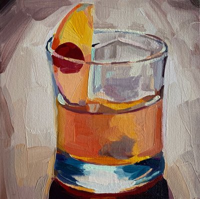 2019年鸡尾酒会4号（板上油画 作者 芭芭拉·霍格维根（Barbara Hoogeweegen）