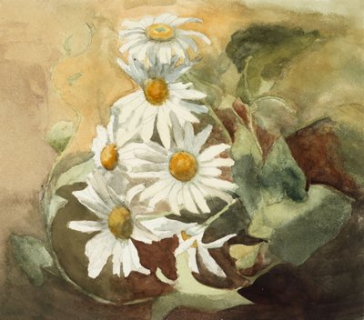 雏菊（编织纸水彩） 作者 芭芭拉·利·史密斯·博迪雄