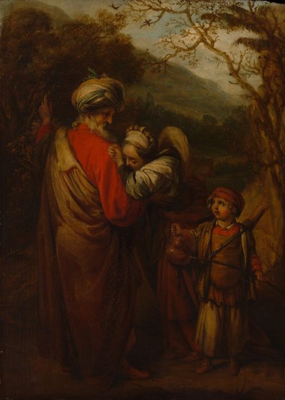 亚伯拉罕（Abraham）解散夏甲和以实玛利（1658）。 作者 巴伦·法布里修斯