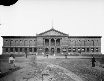 芝加哥艺术学院，芝加哥，伊利诺伊州，美国，约1892年（黑白照片 作者 巴恩斯和克罗斯比