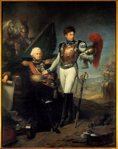 Jean Lariboisiere (1759-1812) 和他的儿子 Honore 在莫斯科战役中的肖像 作者 安东尼·让·格罗斯男爵