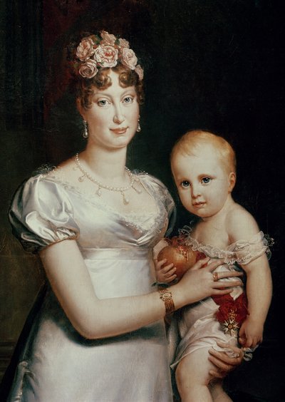 Habsbourg-Lorraine的Marie-Louise（1791-1847）和罗马国王（1811-32）（细节18930） 作者 弗朗索瓦·帕斯卡尔·西蒙·杰拉德男爵