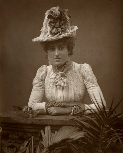 英国女演员西茜·格雷厄姆（Cissy Grahame），1886年在《扒手》中。 作者 巴罗德