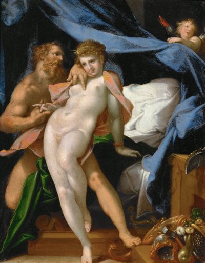 火神与玛雅，大约1585年 作者 Bartholomaeus Spranger