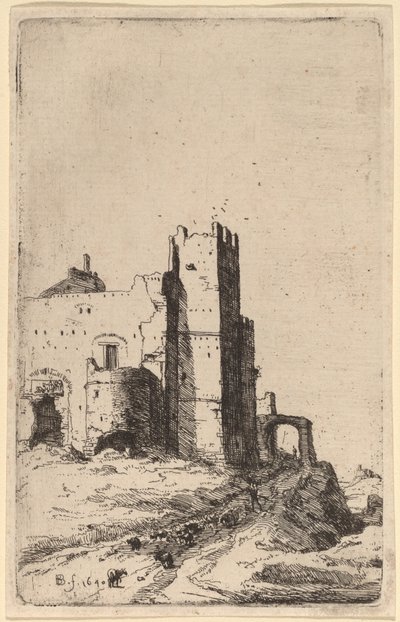 弗拉斯卡蒂附近的莱奥尼镇 作者 Bartholomeus Breenbergh