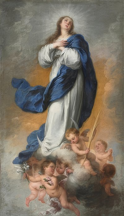 完美的构想。约于1680年 作者 Bartolomé Esteban Murillo