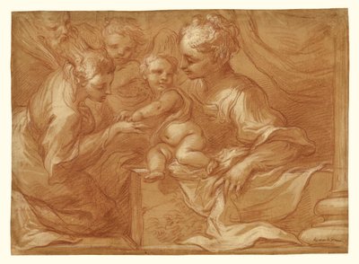 圣凯瑟琳的神秘婚姻 作者 Bartolomeo Biscaino