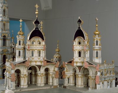 Project for the monastery of the Virgin of the Resurrection (Smolny) in Saint Petersburg (Saint Petersburg) 作者 Bartolomeo Franceso Rastrelli