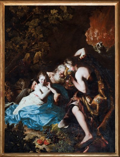 洛特和他的女儿们》 巴托洛梅奥-吉多博诺（1654-1709 年）绘画 1694-1696 年 新城博物馆 作者 巴托洛梅奥·吉多博诺