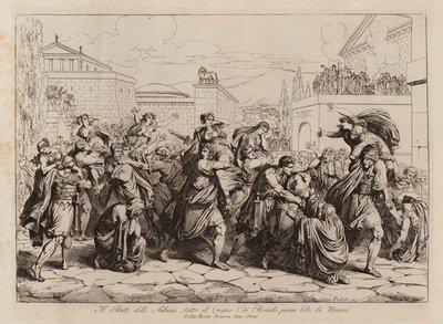 罗马人绑架萨宾妇女（蚀刻版画） 作者 Bartolomeo Pinelli