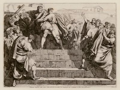 Tarquinius Superbus 刺杀塞尔维乌斯-图利乌斯（蚀刻版画） 作者 Bartolomeo Pinelli
